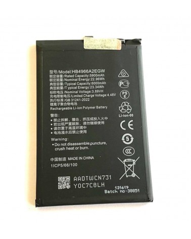 Bateria HB4966A2EGW para Huawei Honor X7b 6000 mAh CLK-LX1 CLK-LX2 CLK-LX3