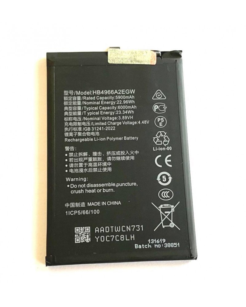 Bateria HB4966A2EGW para Huawei Honor X7b de 6000 mAh CLK-LX1  CLK-LX2  CLK-LX3