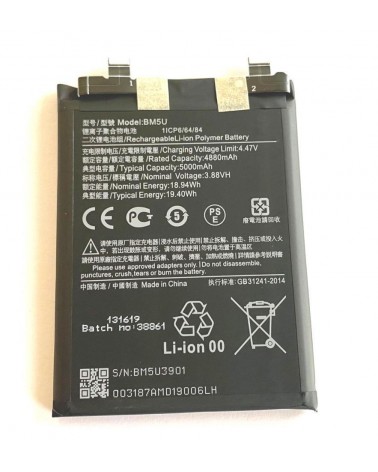 BM5U Battery for Xiaomi Redmi Note 13 Pro Plus 5G 5000 mAh 23090RA98C 23090RA98G 23090RA98I 23090RA98I