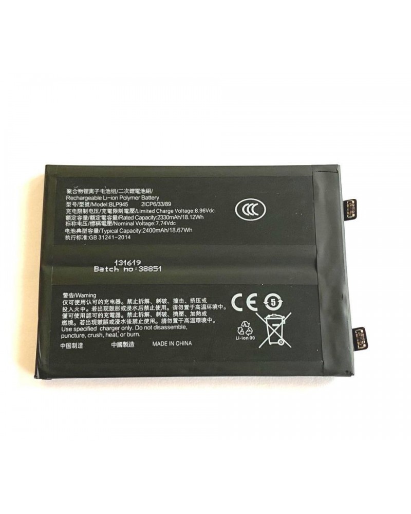 Bateria BLP945 de 4800 mAh para Oneplus 10T 5G CPH2415 CPH2413 CPH2417 CPH2417