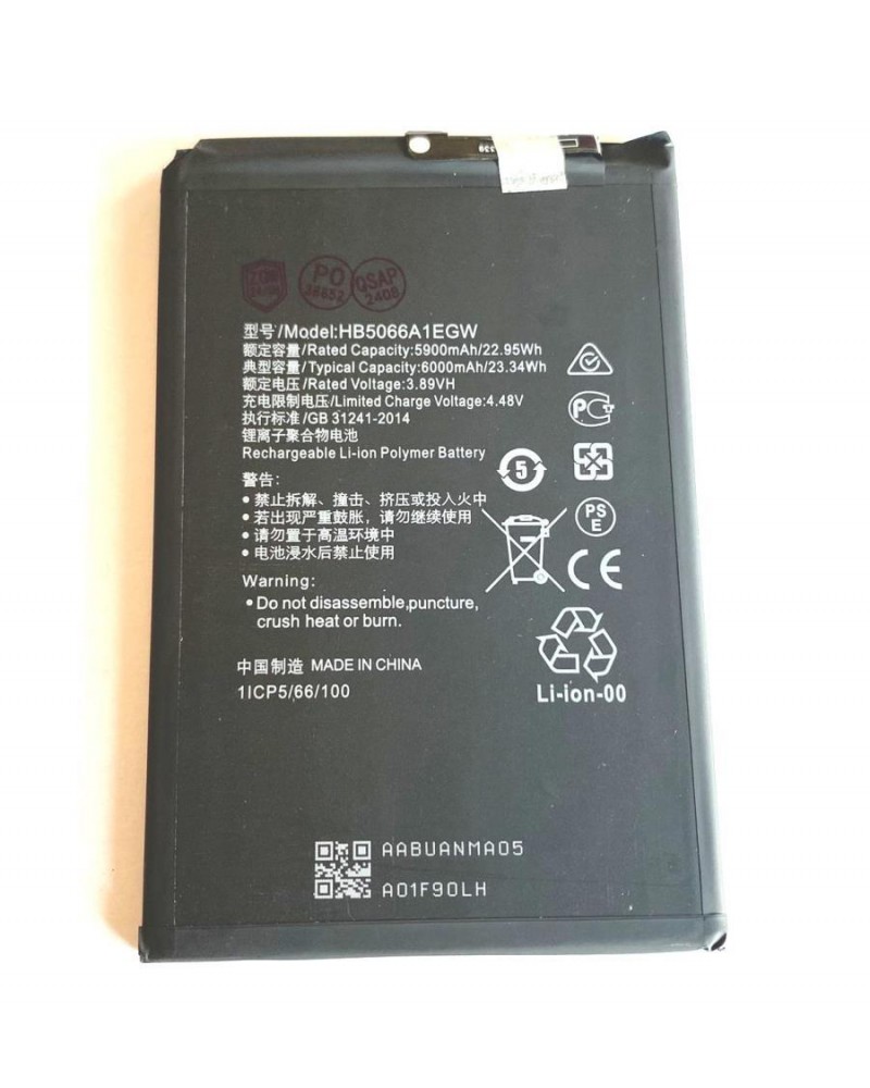 Bateria HB5066A1EGW para Huawei Honor X7a RKY-LX2 6000 mAh