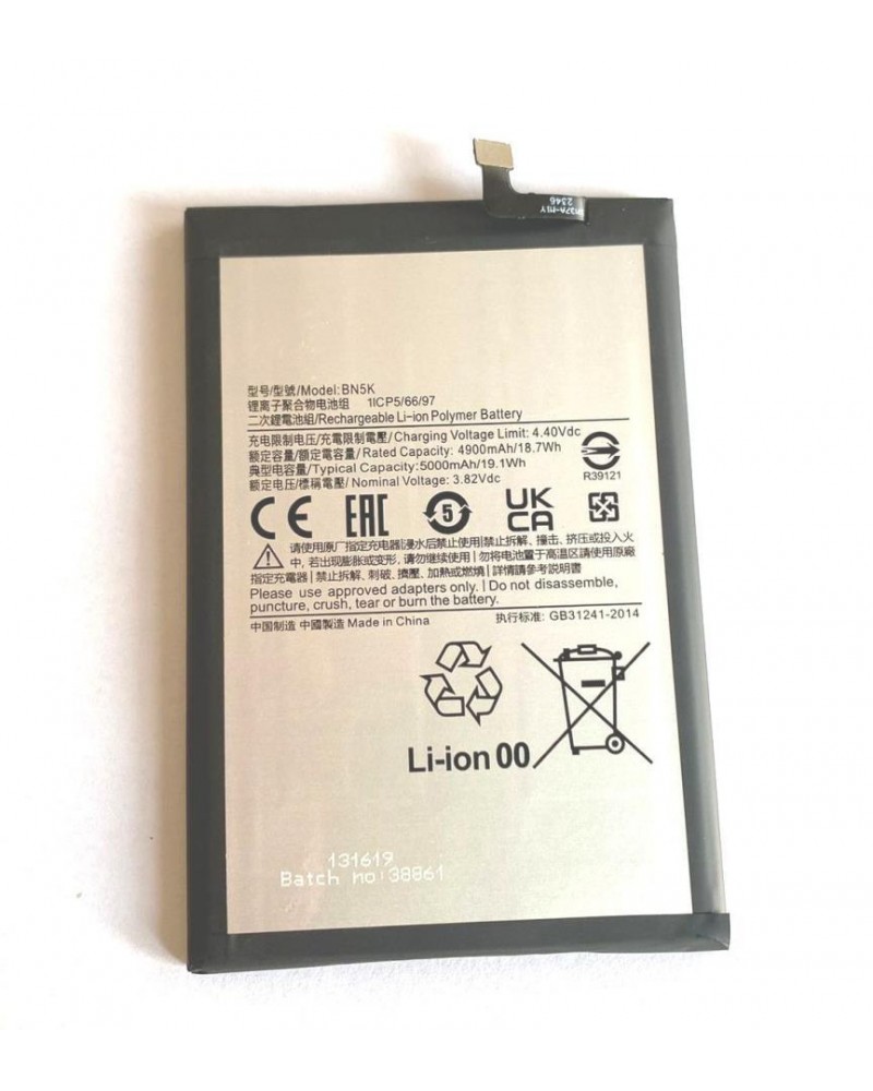 Battery BN5K for Xiaomi Redmi 12C 22120RN86G Redmi 12 23053RN02L 23053RN02Y 5000mAh