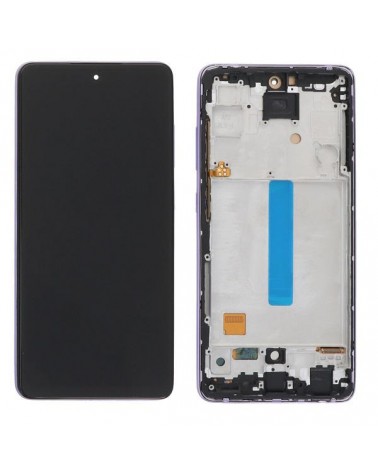 LCD and Touch Screen with Lila Purple Frame for Samsung Galaxy A52 5G A526 A526B Quality Incell