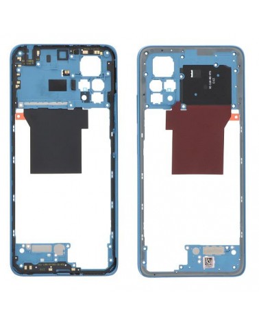 Moldura central para Xiaomi Redmi Note 12 Pro 4G 2209116AG 2209116AG - Azul escuro