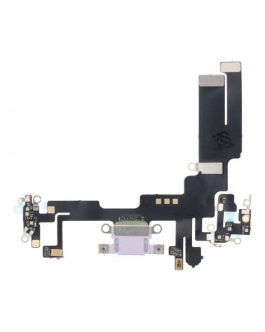 Flex Conector de Carga para Iphone 14 Lila - Compatible