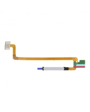 Botão Home Flex para Xiaomi Poco M6 4G 2404APC5FG - Branco Prateado