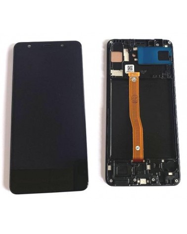 LCD e ecrã tátil com moldura para Samsung Galaxy A7 2018 A750 A750F - Qualidade Incell