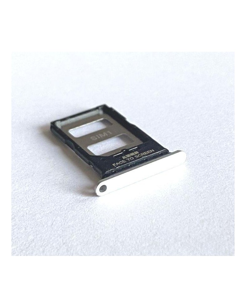 Sim Card Holder for Xiaomi Redmi Note 13 Pro Plus 5G 23090RA98C 23090RA98G 23090RA98I - Silver White