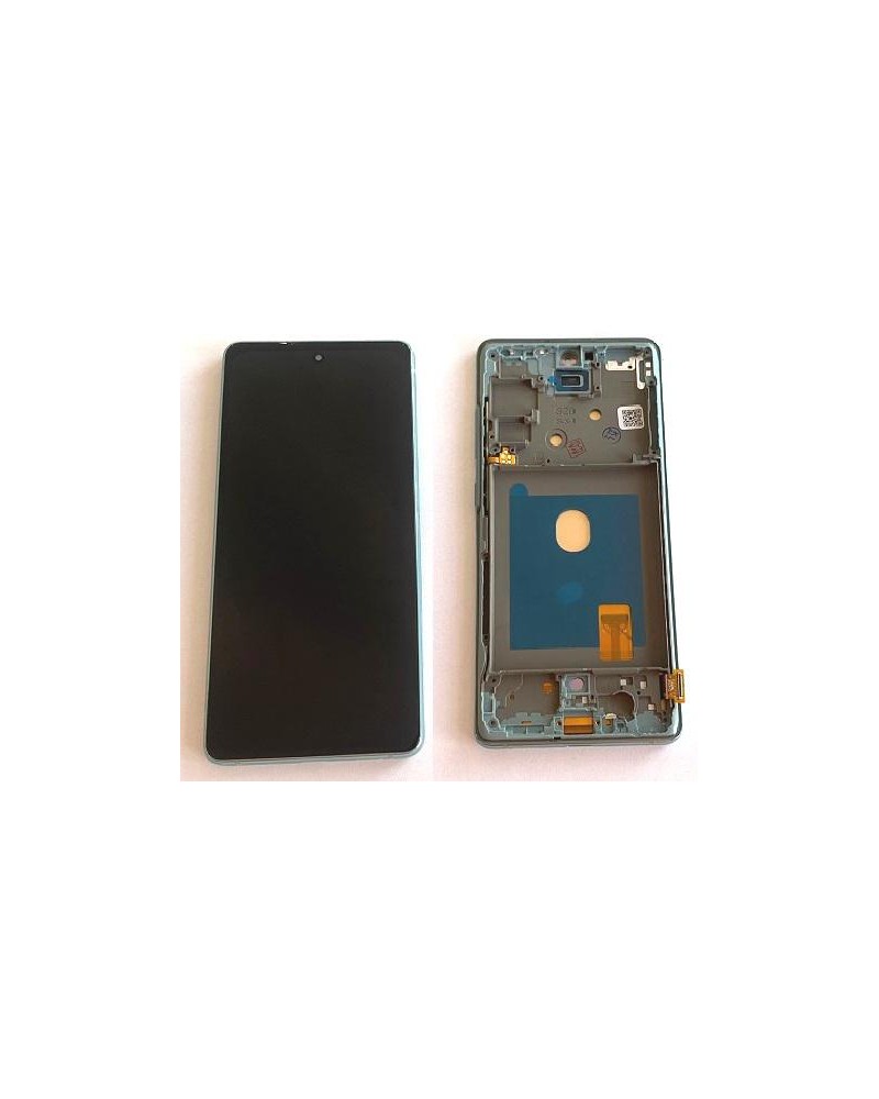 LCD e ecrã tátil com moldura verde para Samsung Galaxy S20 FE 4G G780 S20 FE 5G G781 Cloud Mint Oled Quality