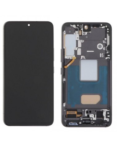 Pantalla LCD y Tactil con Marco Negro para Samsung Galaxy S22 S901 SM-S901B   Calidad TFT  