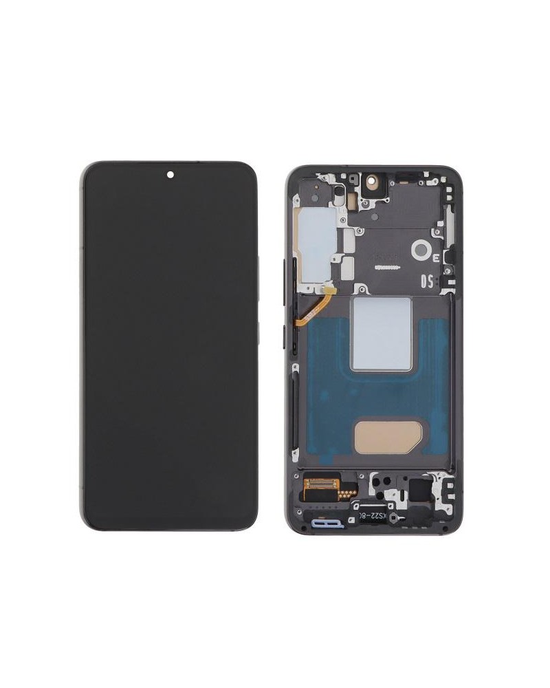 LCD e ecrã tátil com moldura preta para Samsung Galaxy S22 S901 SM-S901B qualidade TFT