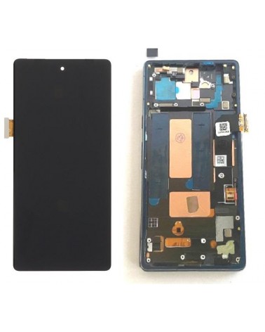 Pantalla LCD y Tactil con Marco Negro para Google Pixel 7A GWKK3  GHL1X  G0DZQ  G82U8   Calidad Oled  