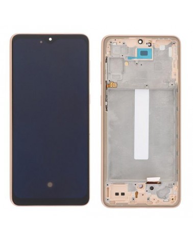 LCD e ecrã tátil com moldura dourada para Samsung Galaxy A33 5G A336 A336B A336B Quality Oled