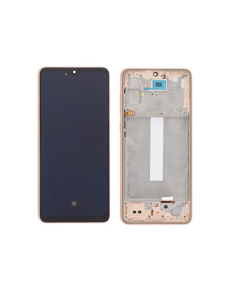 Pantalla LCD y Tactil con Marco Dorado para Samsung Galaxy A33 5G A336 A336B   Calidad Oled  