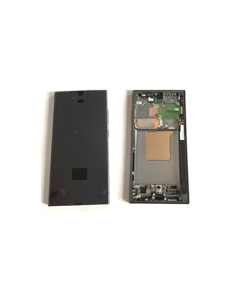 Pantalla LCD y Tactil con Marco Negro para Samsung Galaxy S24 Ultra S928 S928B   Service Pack   GH82-33396B
