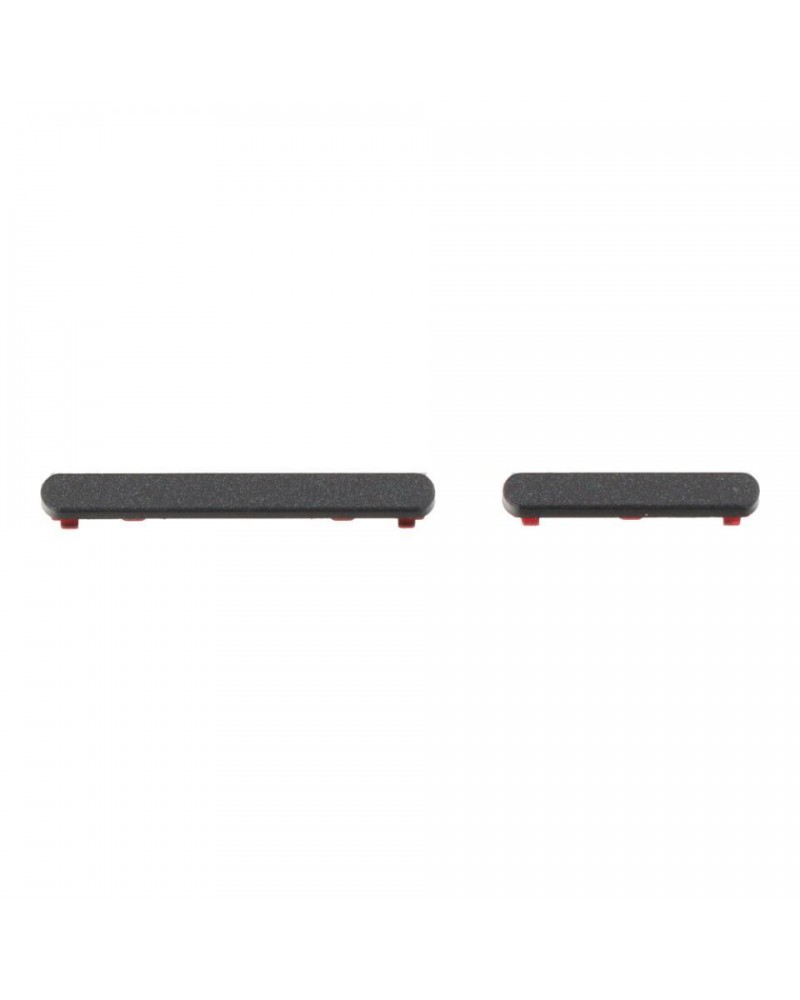 Volume and Power Button Set for Xiaomi Redmi Note 13 Pro 4G 23117RA68G 2312FPCA6G - Black