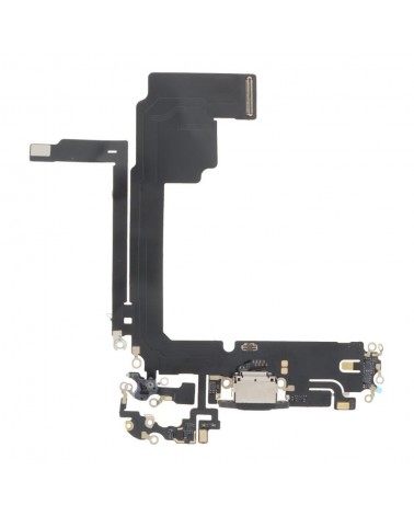 Conector de carregamento Flex tipo C para Iphone 15 Pro Max - Compatível com titânio preto