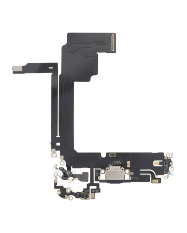 Conector de carregamento Flex tipo C para Iphone 15 Pro Max - Compatível com azul titânio