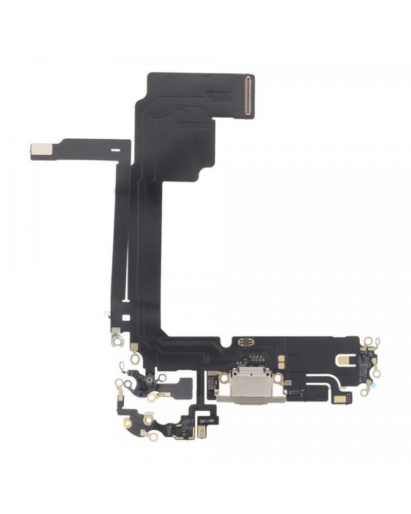 Conector de carregamento tipo Flex C para Iphone 15 Pro Max - Compatível com Titanium Natural