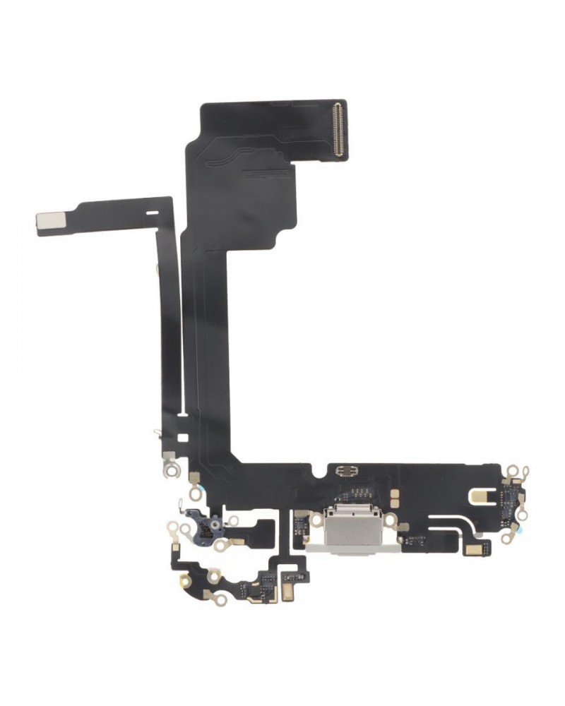 Conector de carregamento Flex tipo C para Iphone 15 Pro Max - Compatível com titânio branco