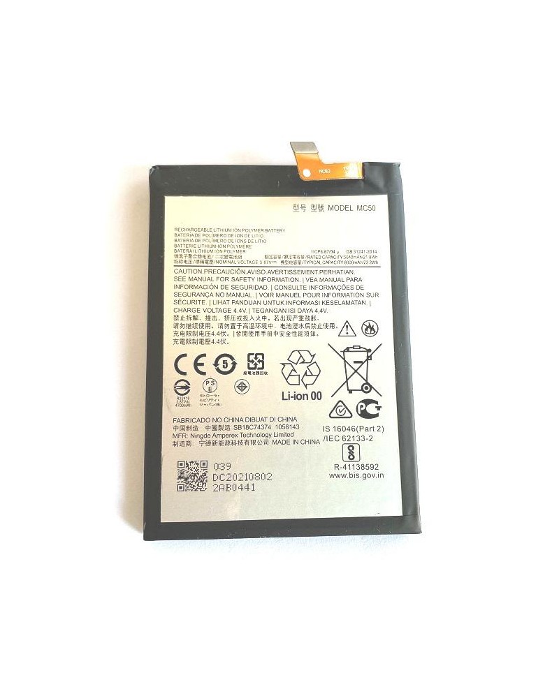 Bateria MC50 para Motorola Moto G9 / G9 Power / G60 6000mAh