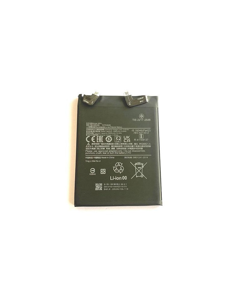 Bateria BP4J para Xiaomi Note 12 Pro Plus 5G 22101316UCP 5000mAh - Compatível