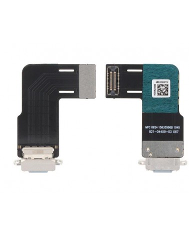 Flex Conector de Carga para Ipad Air 11 2024 A2902   A2903   A2904 - Azul OEM