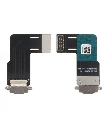 Flex Conector de Carga para Ipad Air 11 2024 A2902   A2903   A2904 - Gris Negro OEM