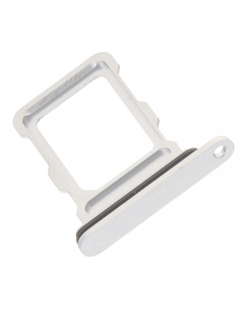 Single Sim Card Holder for Iphone 16 Pro Iphone 16 Pro Max - White Silver