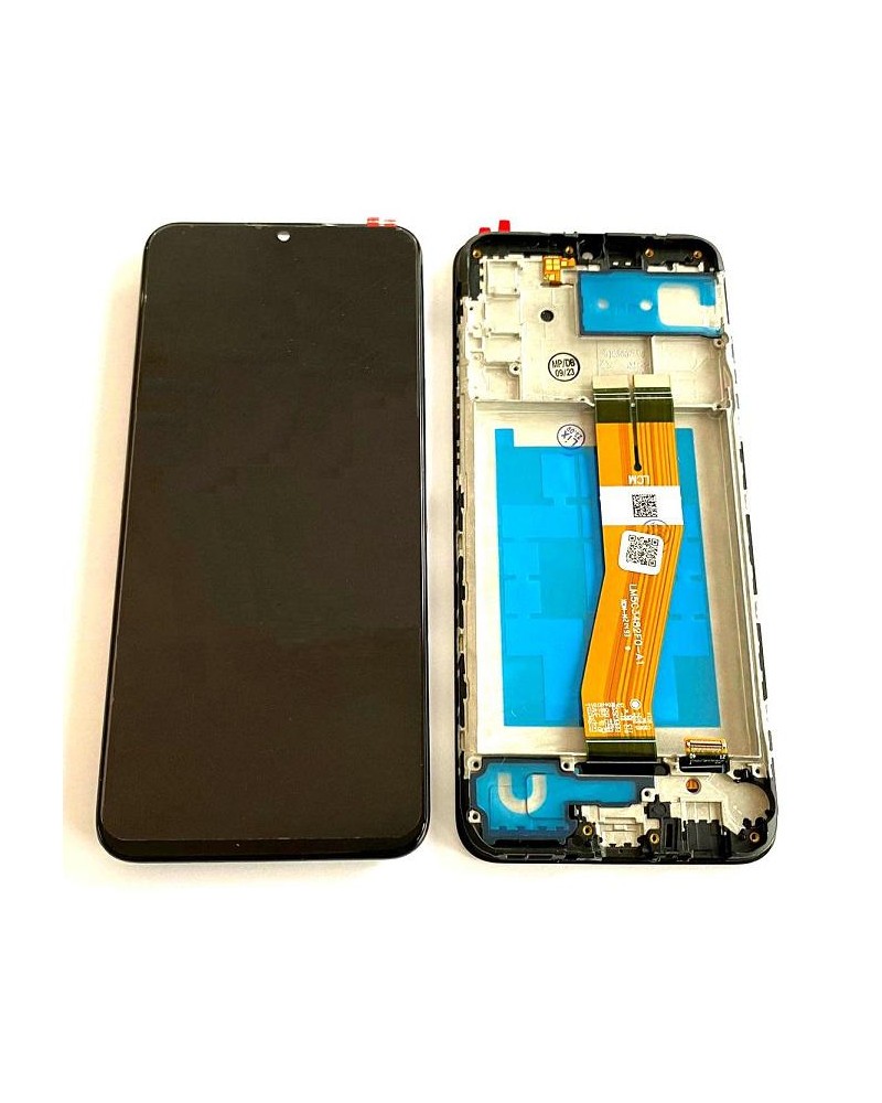 LCD and Touch Screen with Frame for Samsung Galaxy A02s A025 A025G 163x72 5 mm Large Panel - High Quality