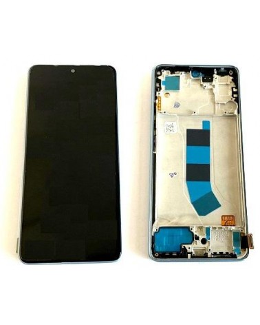 LCD and Touch Screen with Blue Frame for Xiaomi Redmi Note 13 4G 23129RAA4G 23124RA7EO TFT Quality