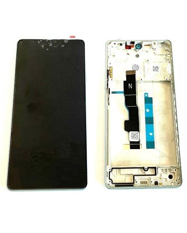 LCD and Touch Screen with Light Blue Frame for Xiaomi Redmi Note 13 5G 2312DRAABC 2312DRAABG - High Quality