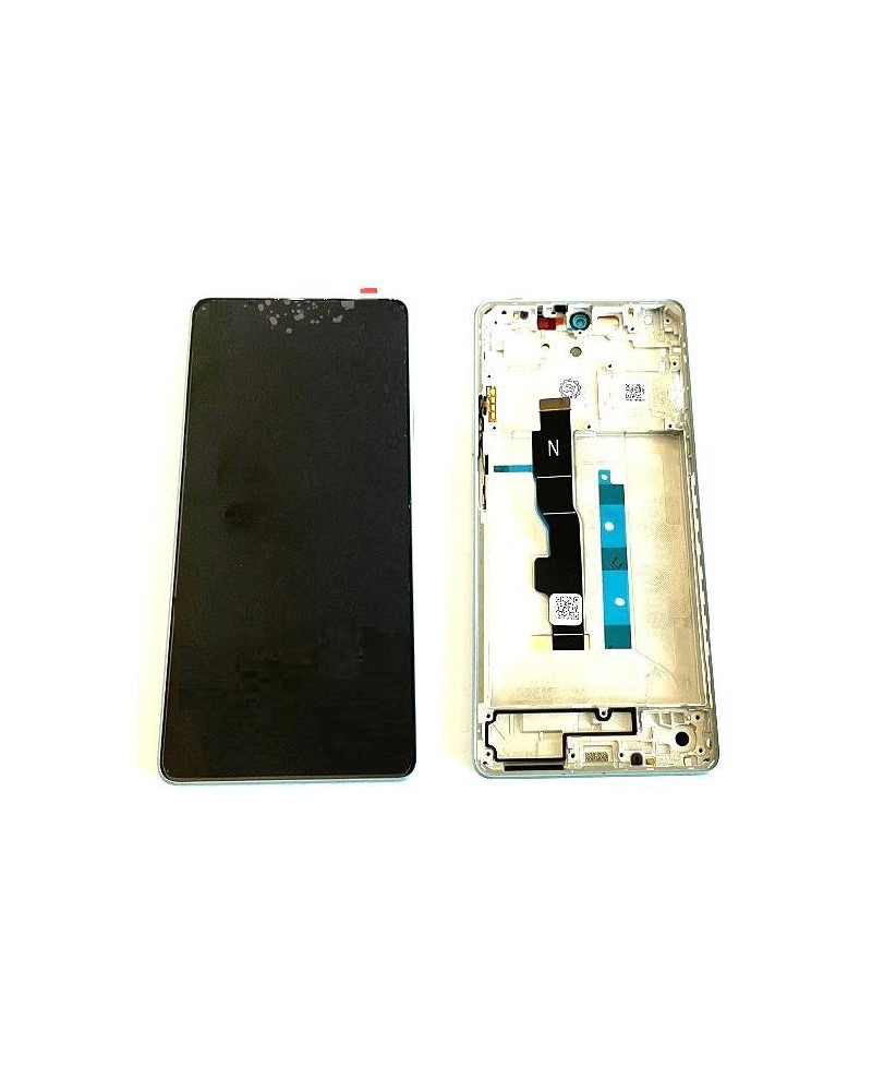 LCD and Touch Screen with Light Blue Frame for Xiaomi Redmi Note 13 5G 2312DRAABC 2312DRAABG - High Quality