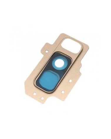 Embellecedor Trasero y Lente para Samsung Galaxy S9  G965F - Oro