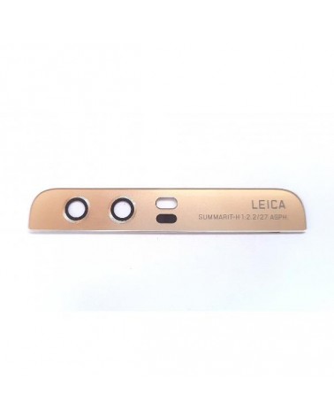 Embellecedor Trasero-Superior de Lente de Camara para Huawei P10 - Oro