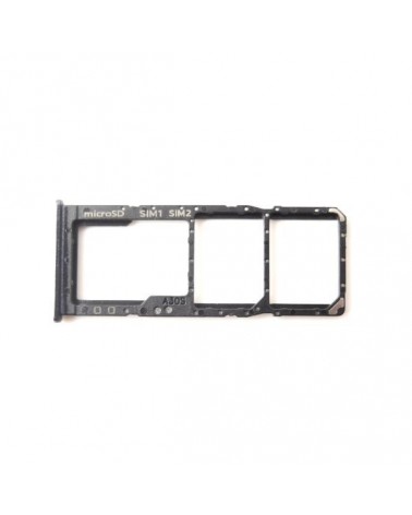 Dual SIM and SD Card Holder for Samsung Galaxy A30s Black