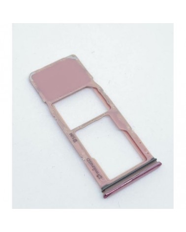 SIM and SD Card Tray for Samsung A9 2018 - Pink - 1SIM