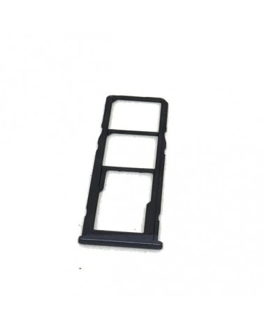 Dual SIM and SD Card Holder for Samsung Galaxy M20 - Black