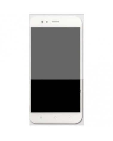 Ecrã completo com moldura para Xiaomi Mi5X MiA1 Mi A1 - Branco