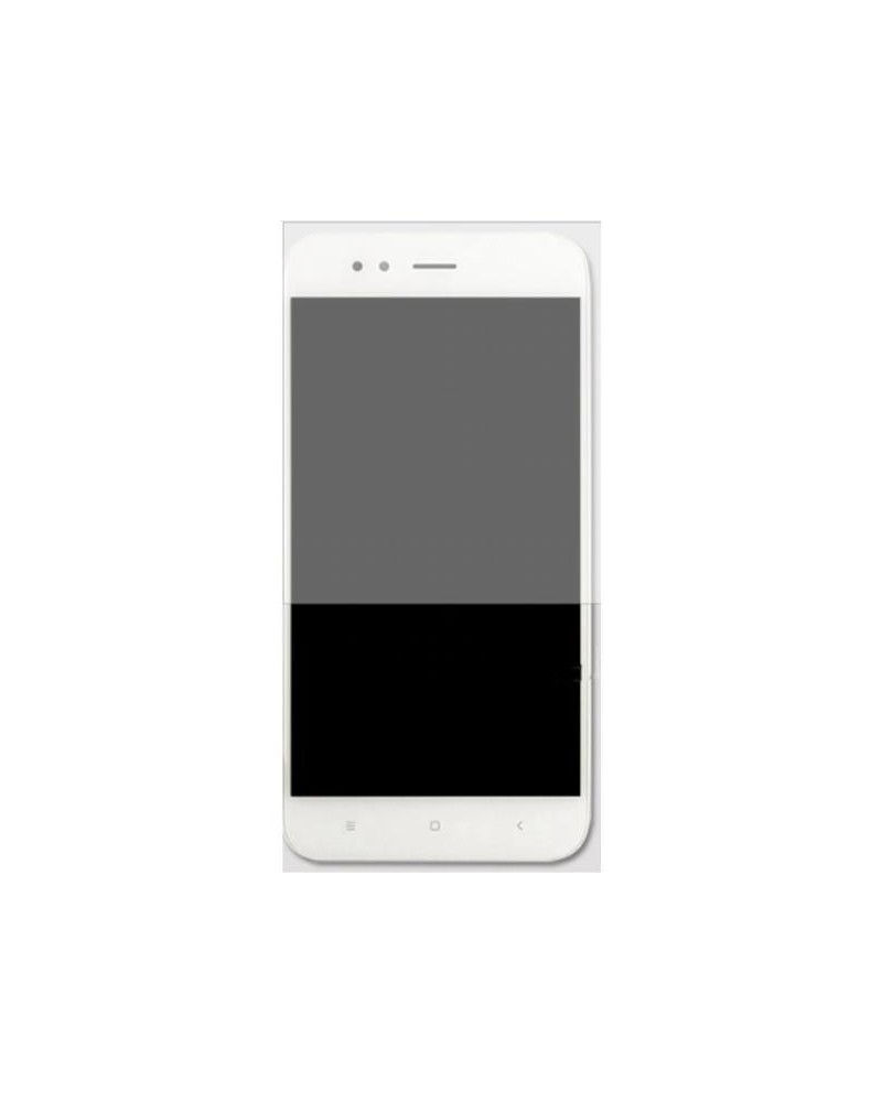 Ecrã completo com moldura para Xiaomi Mi5X MiA1 Mi A1 - Branco