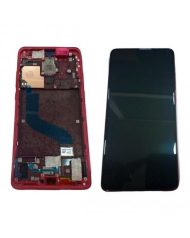 Ecrã de substituição com moldura vermelha para Xiaomi Mi 9T Redmi K20 Mi 9T Pro - Vermelho - Recondicionado