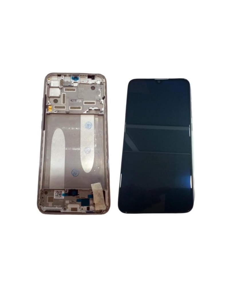 LCD screen with silver frame for Xiaomi Mi A3 Mi CC9e - Black