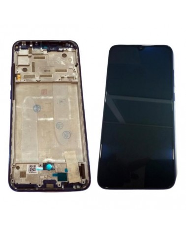 LCD screen with Blue Frame for Xiaomi Mi A3 Mi CC9e - Black