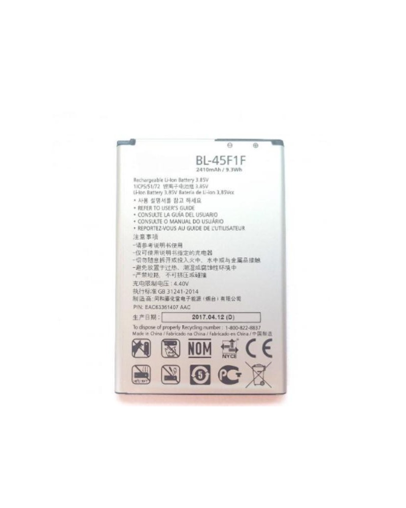 Bateria BL-45F1F de 2410mAh - LG M160 / K4 2017  M200 K8 2017  K9 LMX210EM