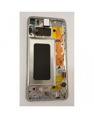 Pantalla LCD con Marco para Samsung Galaxy S10e - Blanca