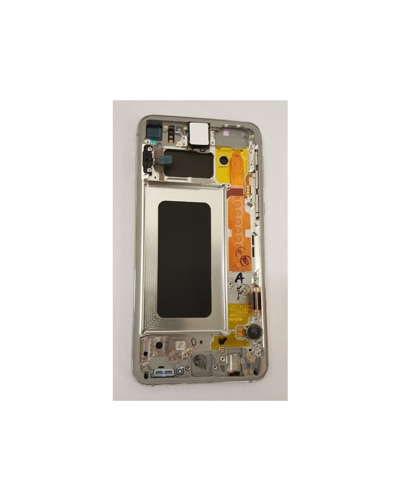 Ecrã LCD com moldura para Samsung Galaxy S10e - Branco