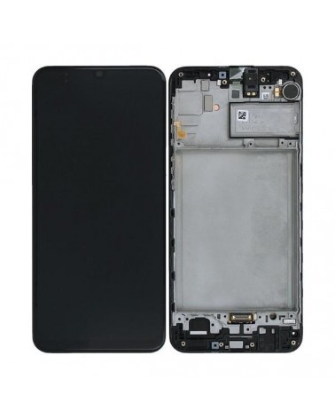 Ecrã LCD com moldura para Samsung Galaxy M21 SM-M215 - Preto Alta qualidade