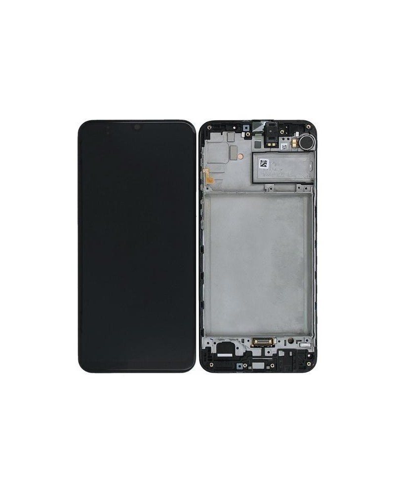 Pantalla LCD con Marco para Samsung Galaxy M21 SM-M215 - Negra Alta Calidad