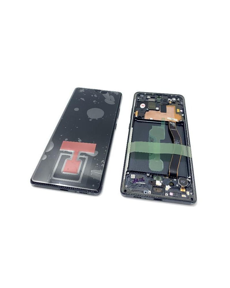 Ecrã LCD com moldura para Samsung Galaxy S10 Lite - Preto