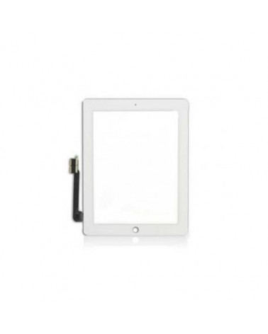 Touch Screen Digitizer Touch Screen for iPad 3 / 4 with Stickers and Home Button - White